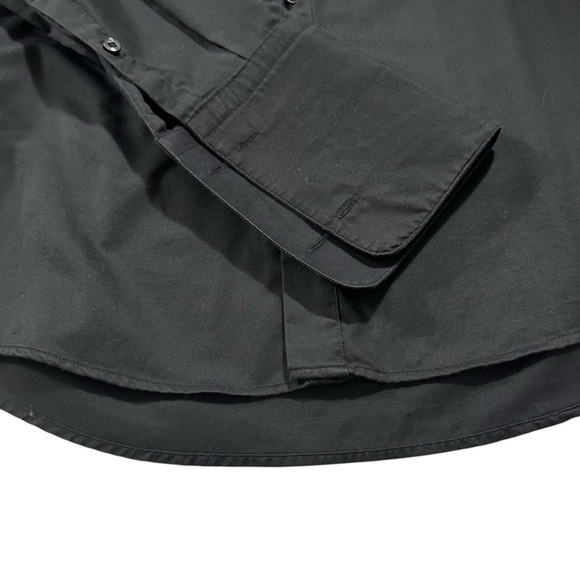 RON TOMSON FLAGSHIP BLACK TUXEDO SHIRT SIZE MEDIUM - Picture 11 of 16